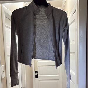 Garage Gray Blazer Minimalist Knit Design